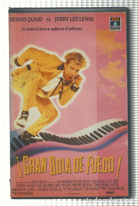 Cine: VHS-Cine: GRAN BOLA DE FUEGO - Dennis Quaid - Jim McBride