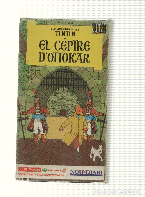 Cine: VHS Nou Diari: Les Aventures de Tintin - El Ceptre dottokar. Herge