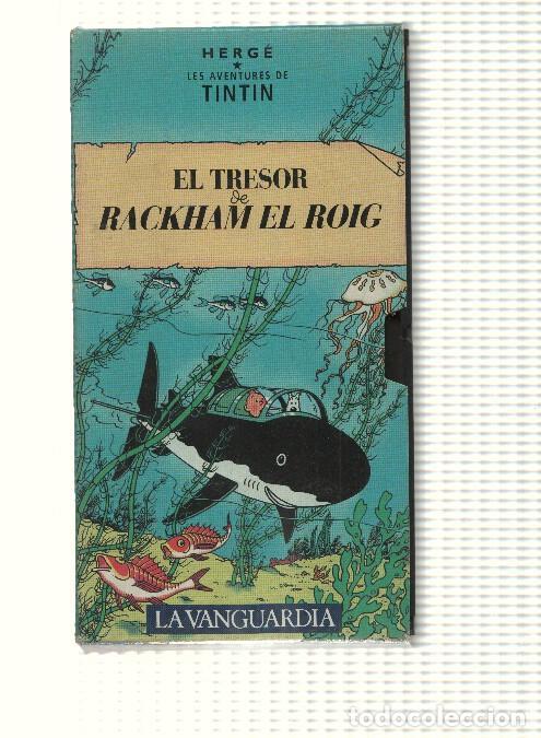 Cine: Tintin: VHS La Vanguardia: num 19 - Les Aventures de Tintin. El tresor de Rackham el roig. Herge