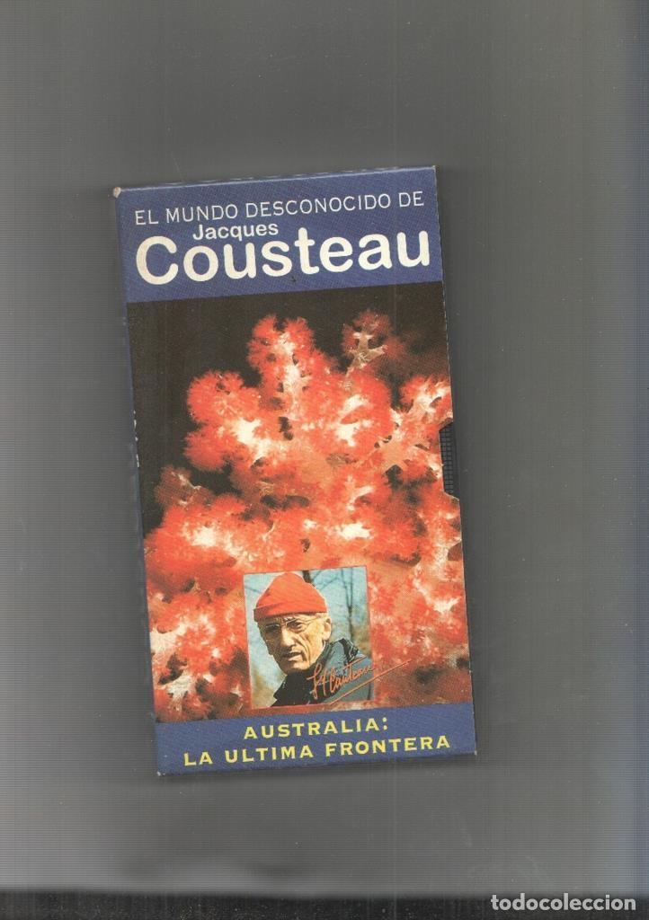 Cine: Video VHS: El Mundo desconocido de Jacques Cousteau numero 04: Australia La ultima Frontera - Jaques