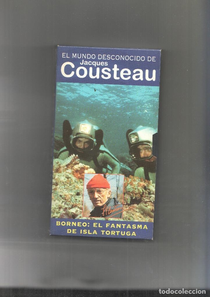 Cine: Video VHS: El Mundo desconocido de Jacques Cousteau numero 03: Borneo El fantasma de isla tortuga -