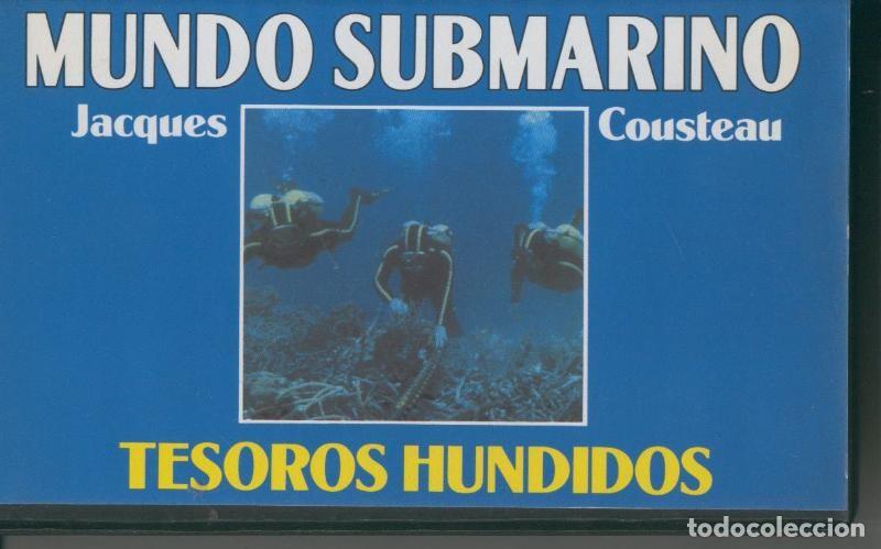 Cine: Video VHS: Jacques Cousteau: Mundo Submarino numero 06: Tesoros hundidos - Varios