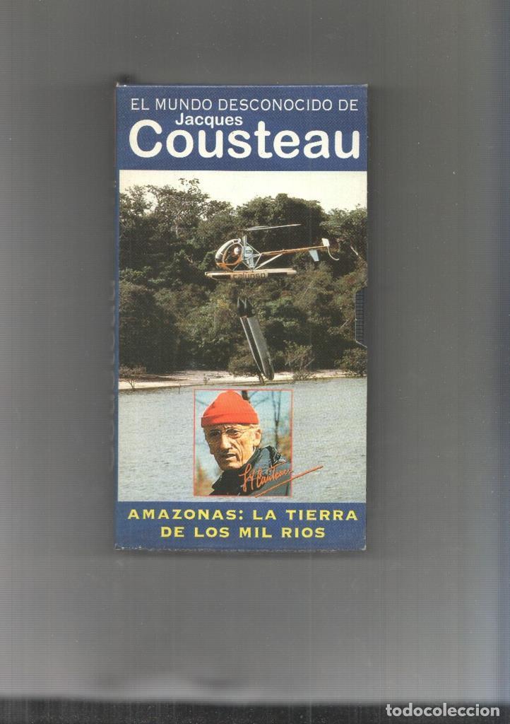 Cine: Video VHS: El Mundo desconocido de Jacques Cousteau numero 02: Amazonas la tierra de los mil rios -
