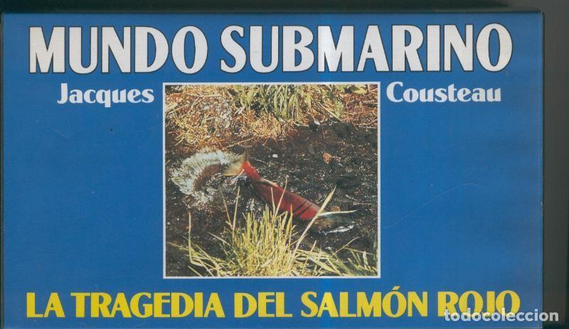 Cine: Video VHS: Jacques Cousteau: Mundo Submarino numero 13: La tragedia del salmon rojo - Varios