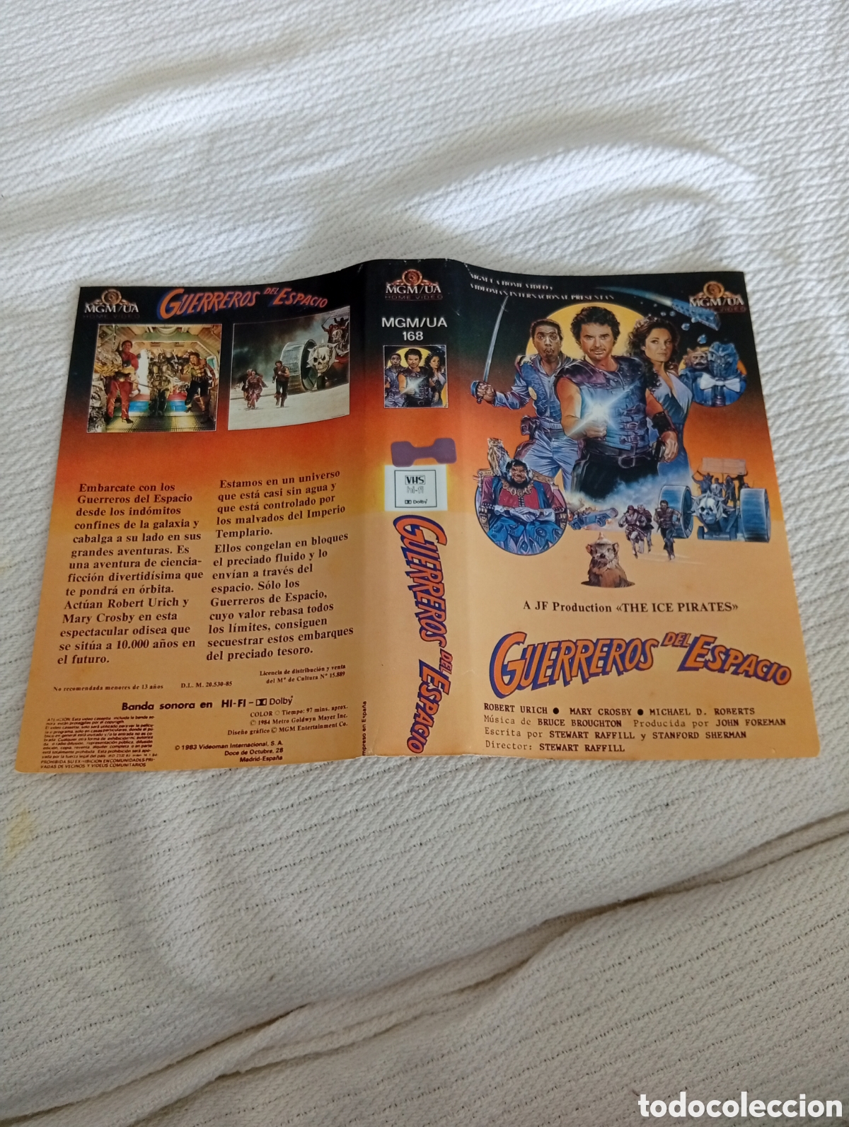 Cine: Guerreros del espacio vhs (solo car&aacute;tula)
