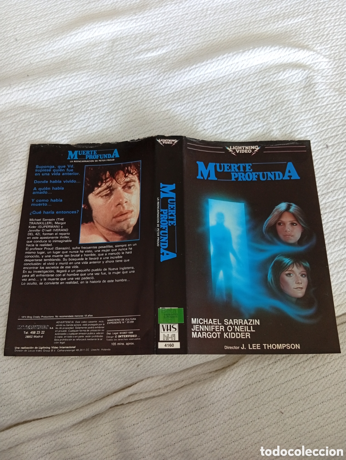 Cine: Muerte profunda vhs (solo car&aacute;tula)