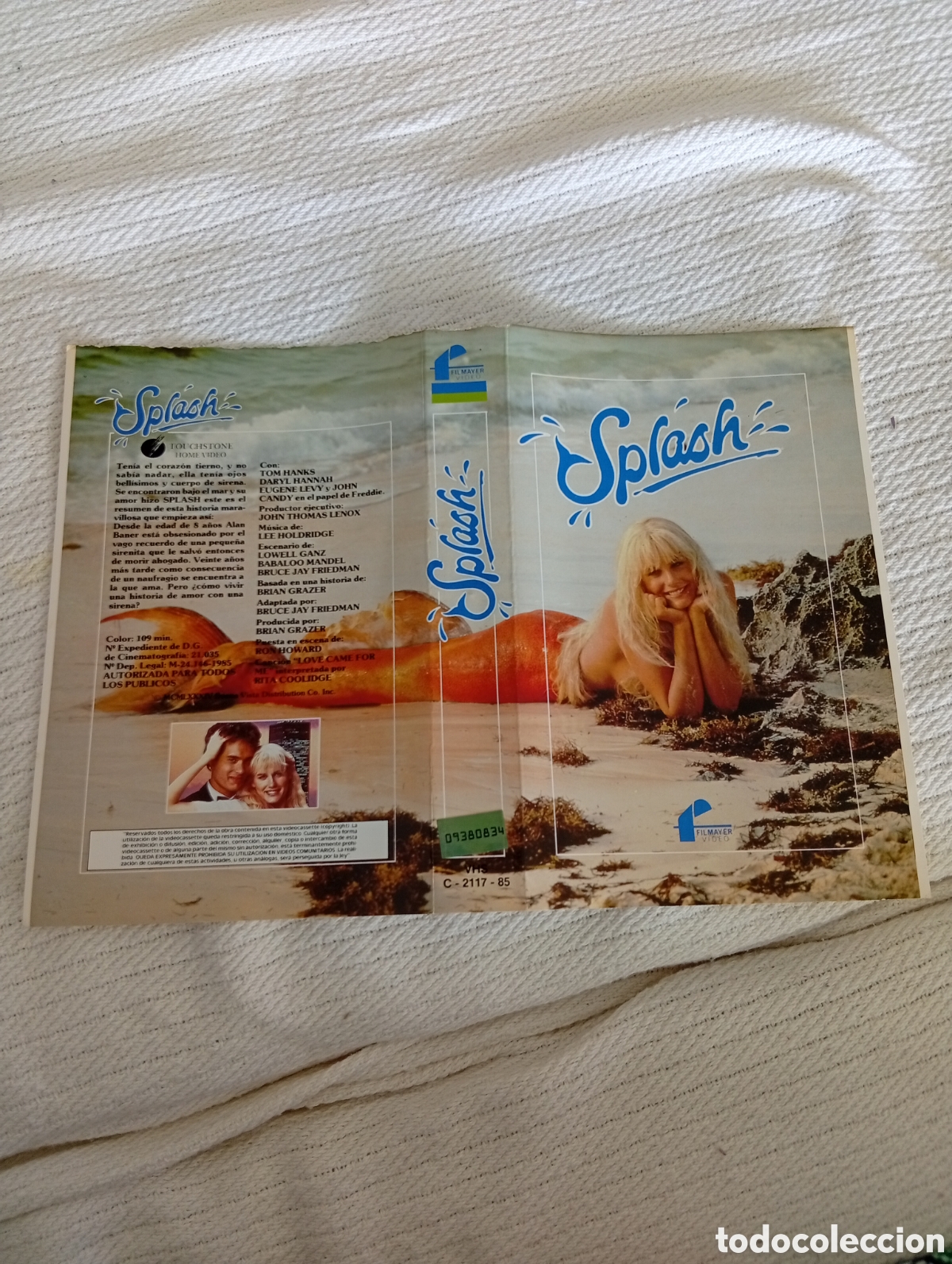 Cine: Splash vhs (solo car&aacute;tula)