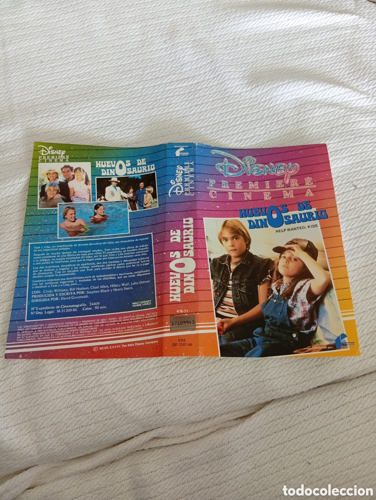 Cine: Huevos de dinosaurio vhs (solo car&aacute;tula)