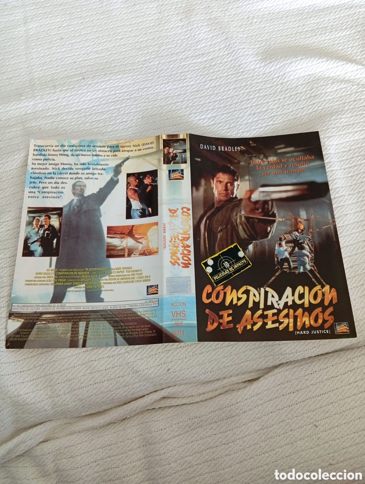 Cine: Conspiraci&oacute;n de asesinos vhs (solo car&aacute;tula)