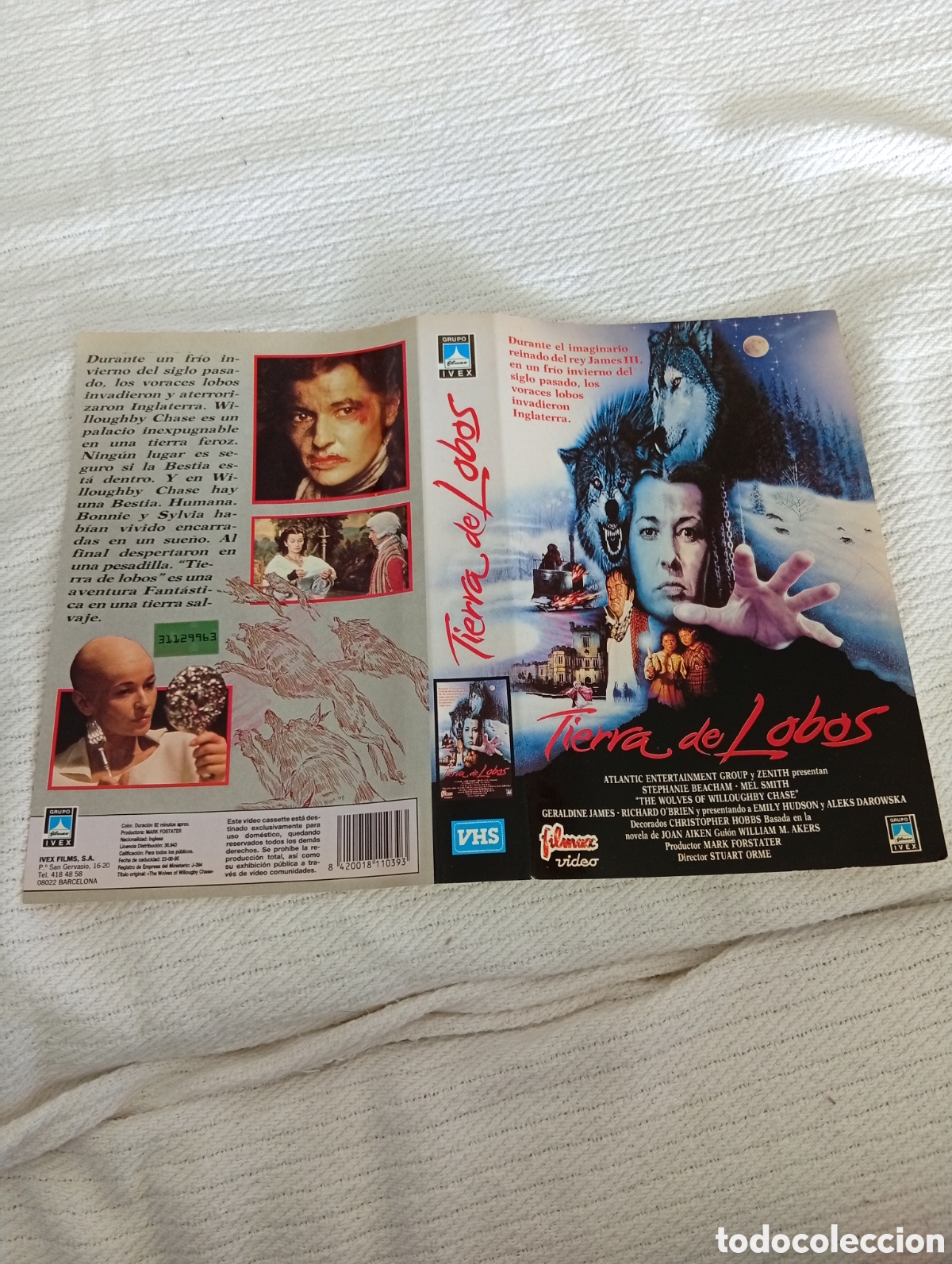 Cine: Tierra de lobos vhs (solo car&aacute;tula)