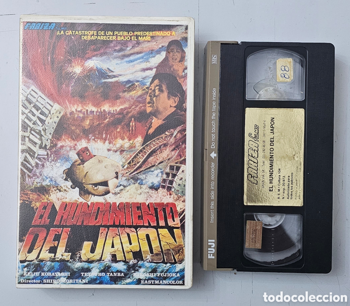 Cine: VHS EL HUNDIMIENTO DEL JAP&Oacute;N 1973 Japan Sinks Tidal Wave Fariza Toho