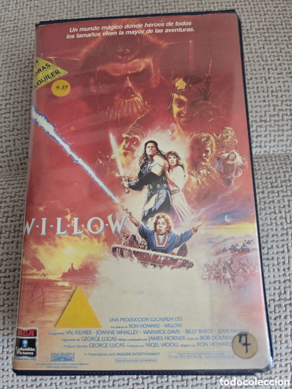 Cine: VHS W-I-L-L-O-W WILLOW 1a Edici&oacute;n de Videoclub 1988