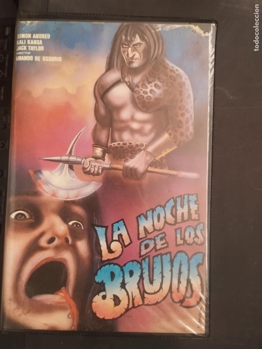 Cine: VHS LA NOCHE DE LOS BRUJOS - AMANDO DE OSSORIO - SIMON ANDREU - MARIA KOSTY