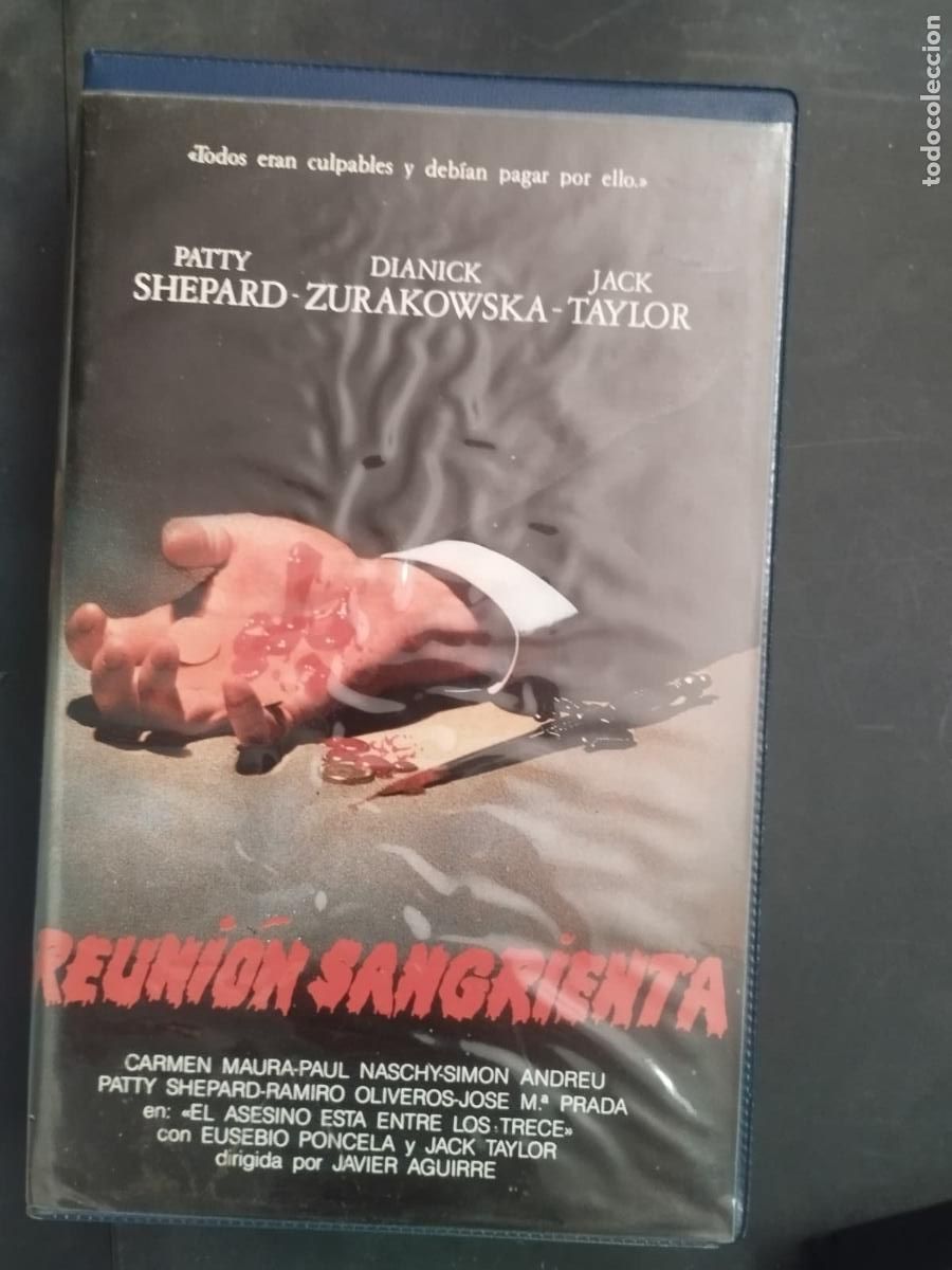 Cine: VHS REUNION SANGRIENTA - PAUL NASCHY - CARMEN MAURA - SIMON ANDREU