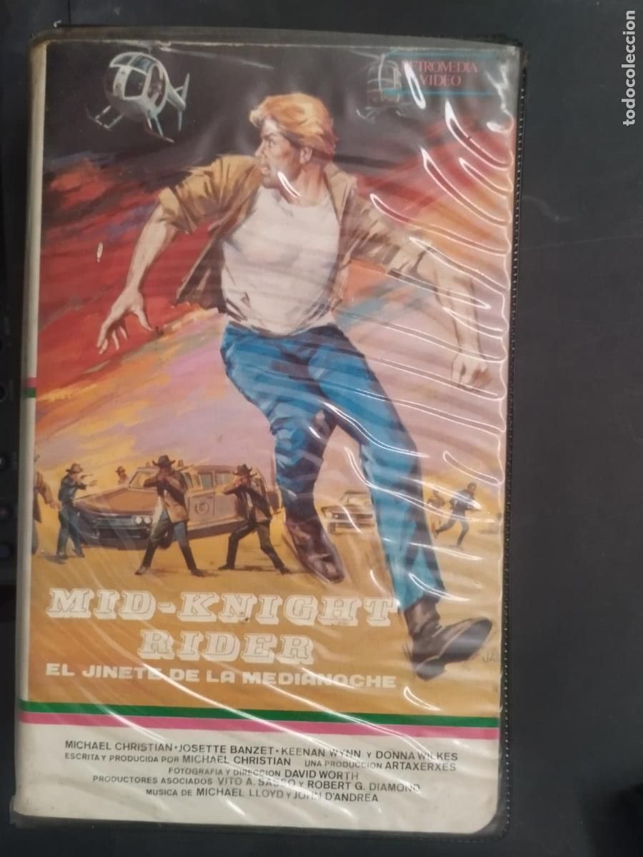 Cine: VHS Mid-Knight Rider - El jinete de la media noche - Michael Christian - Josette Banzet