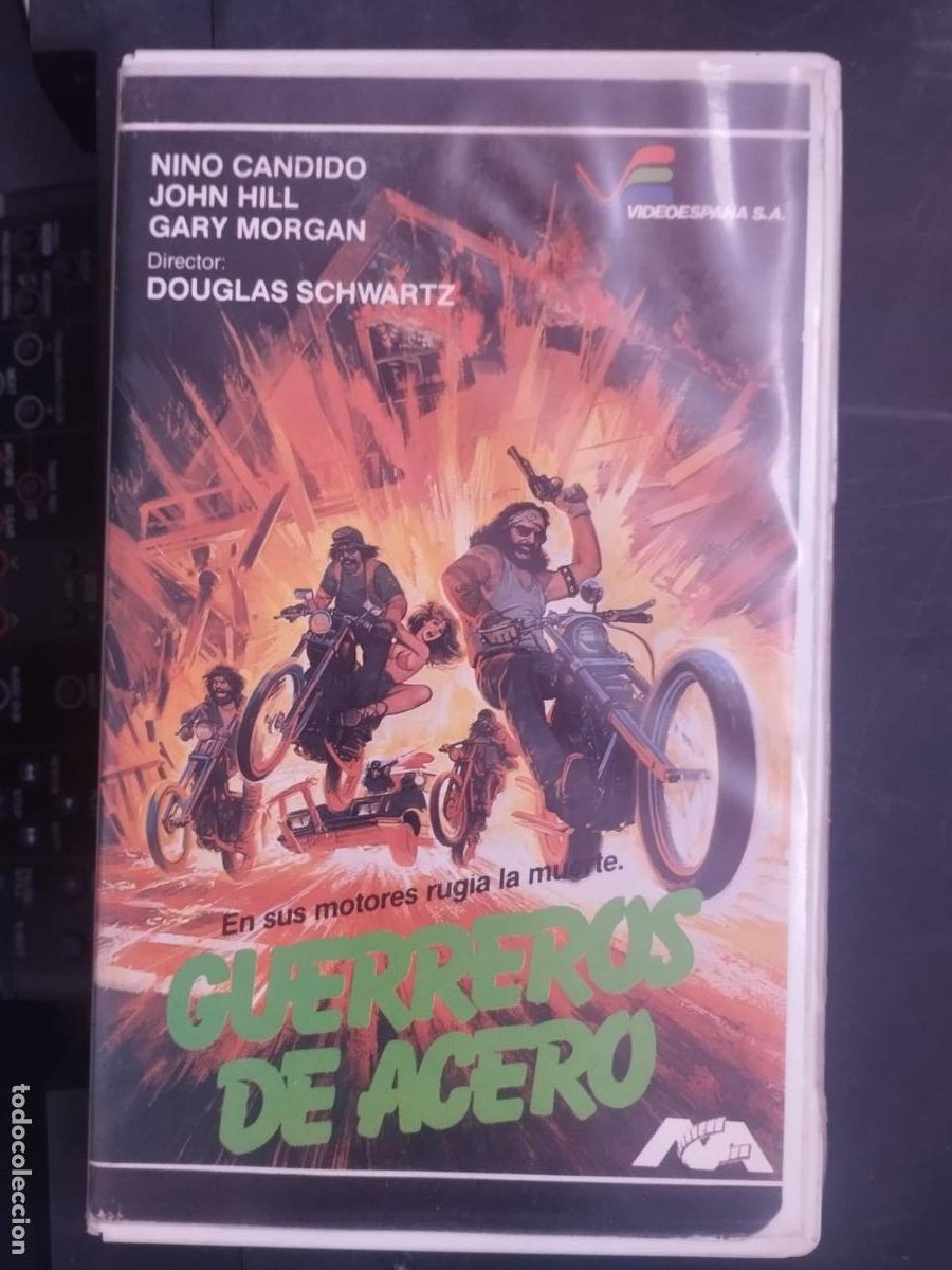 Cine: VHS GUERREROS DE ACERO - BANDAS MOTORIZADAS - Jess Walton - Clint Ritchie