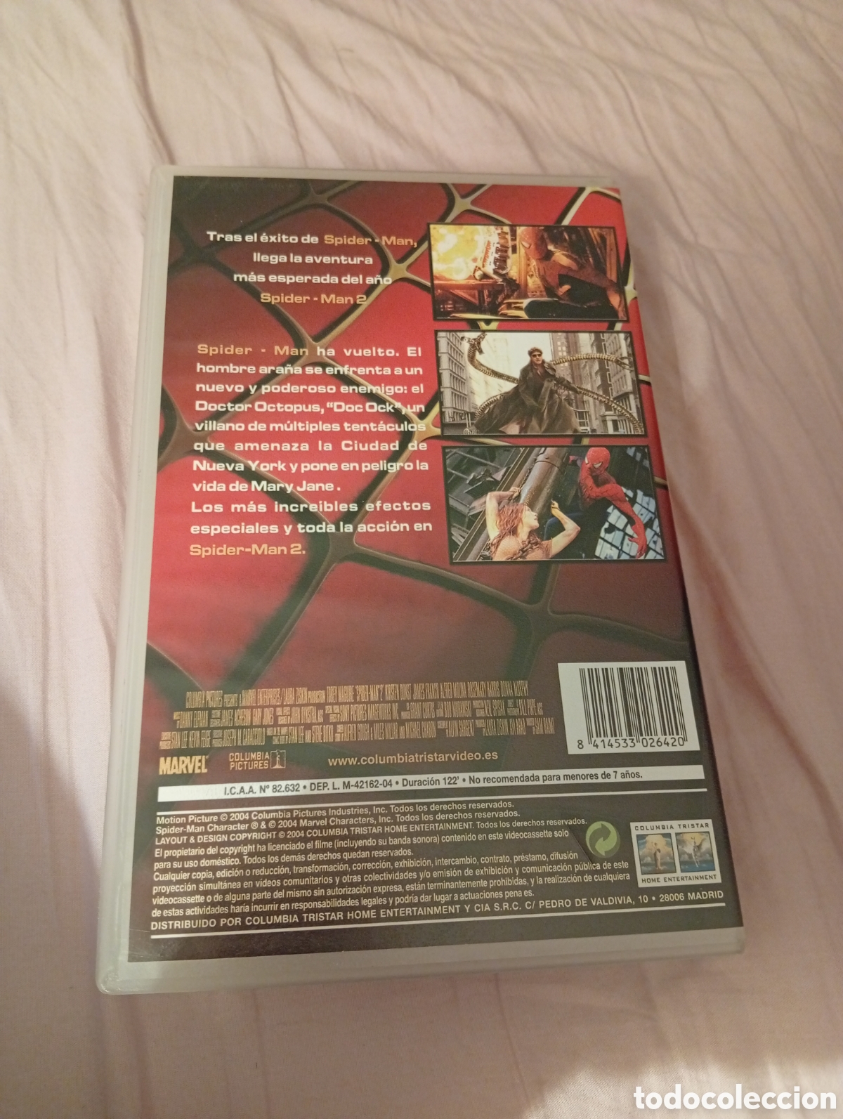 Cine: Spiderman 2 vhs pel&iacute;cula - Foto 2