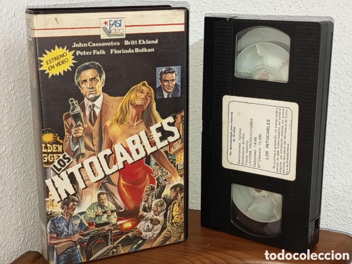 Cinema: Los intocables. Peter falk. Pel&iacute;cula VHS
