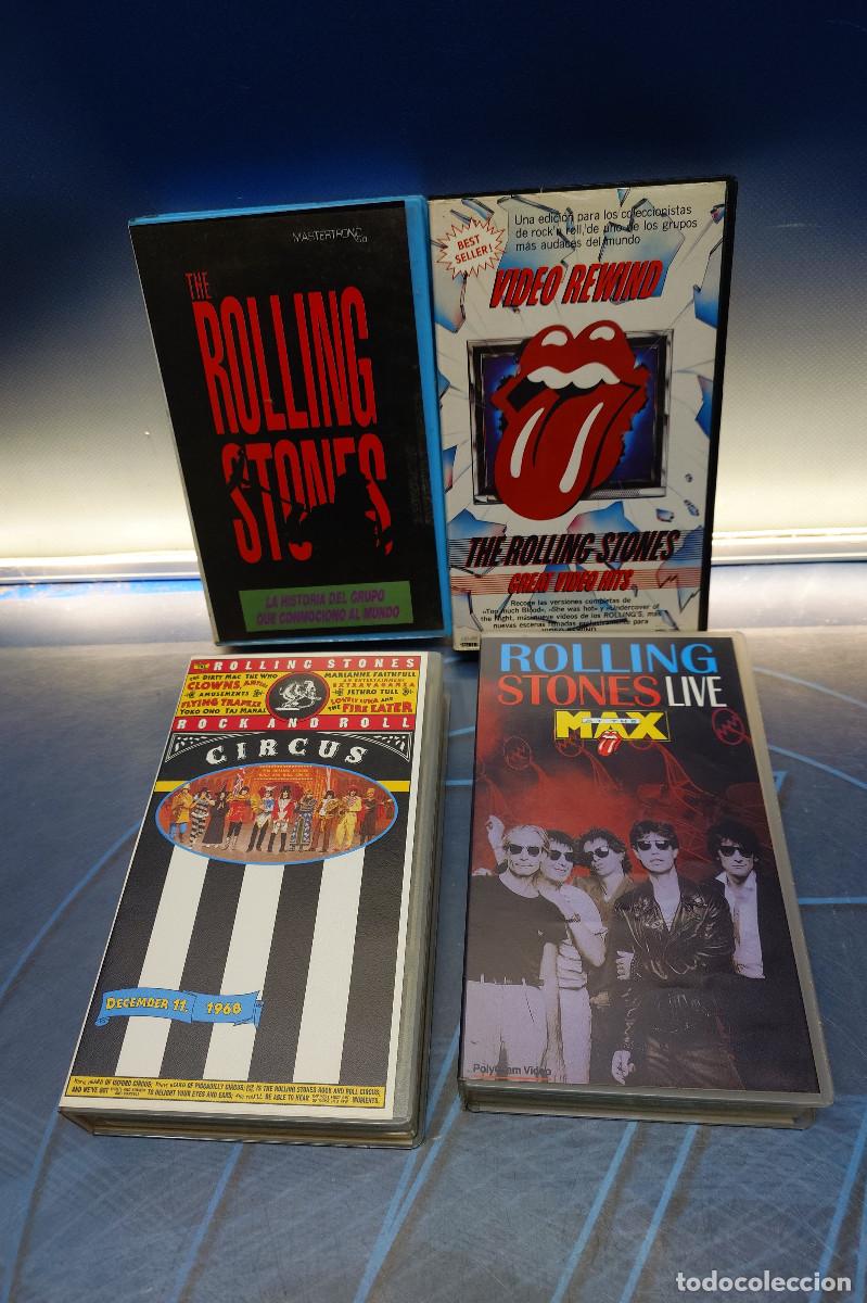 Cine: 4 VHS The Rolling Stones - Rock/Pop