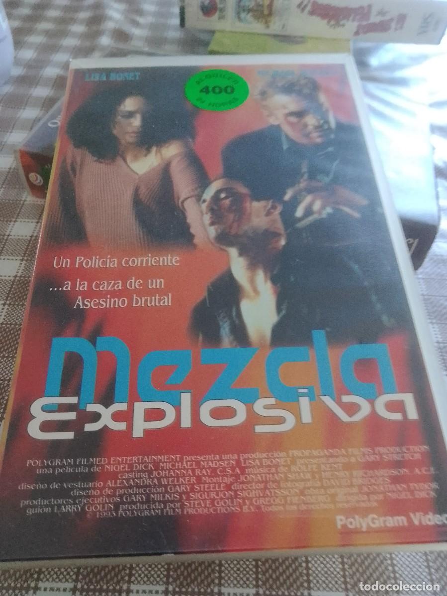 Cine: Mezcla explosiva vhs caja grande rrareza