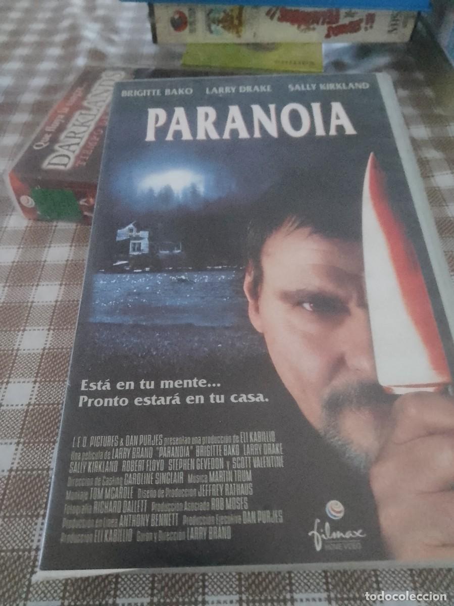 Cine: Paranoia vhs caja grande 1 edici&oacute;n rrareza