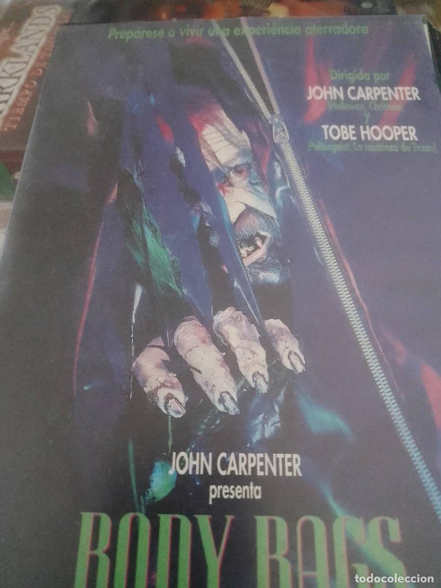 Cine: Body bags bolsa de cad&aacute;veres vhs John Carpenter , caja grande rrareza