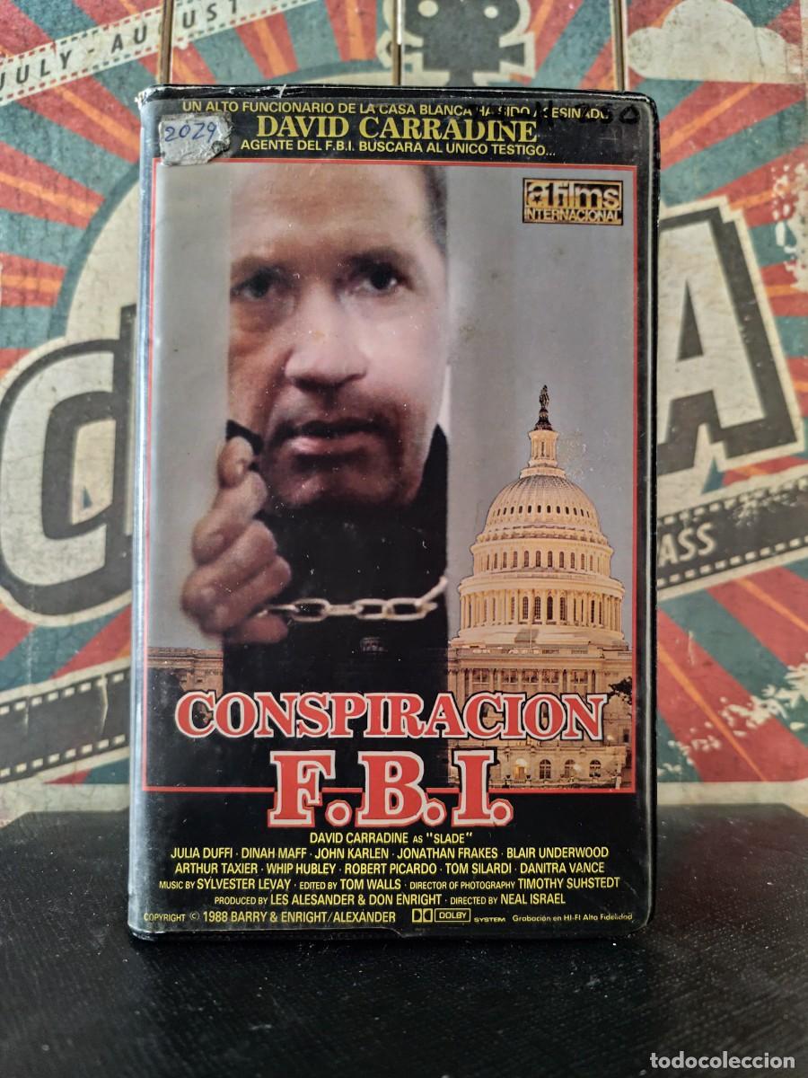 Cine: BF 10 VHS CG Conspiraci&oacute;n F.B.I. - David Carradine, Julia Duffi