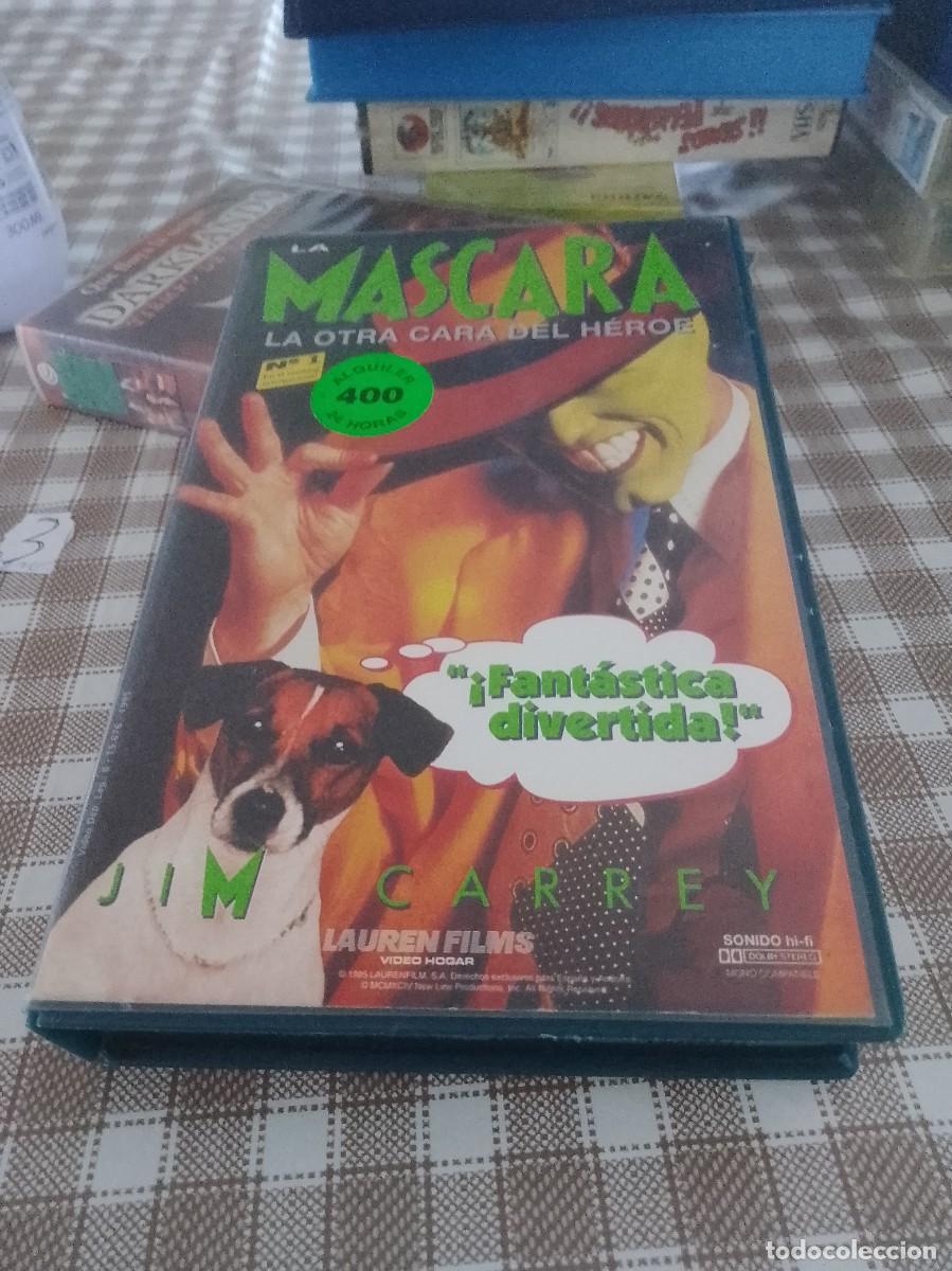 Cine: La m&aacute;scara vhs caja grande 1 edici&oacute;n jim carrey
