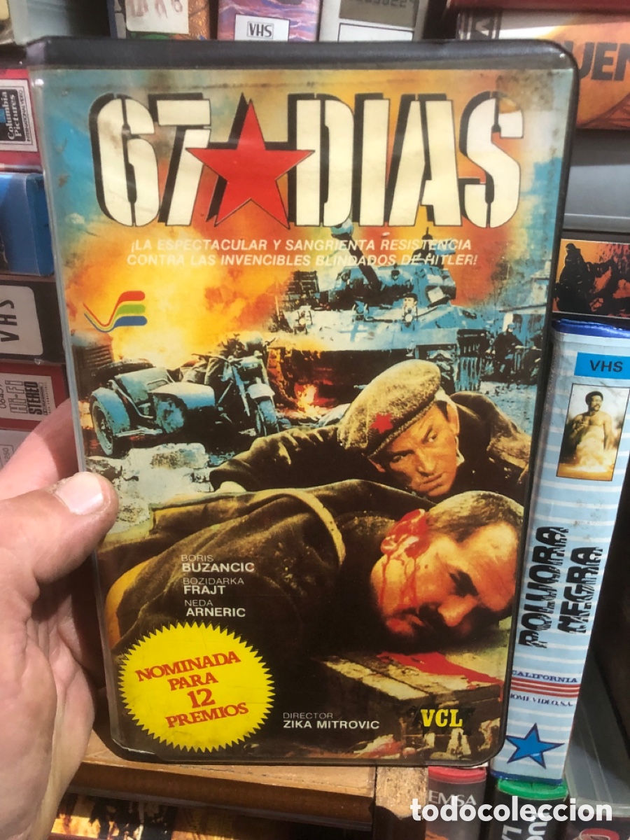 Cine: VHS V&Iacute;DEO CLUB 67 d&iacute;as ,caja v&iacute;deo Espa&ntilde;a