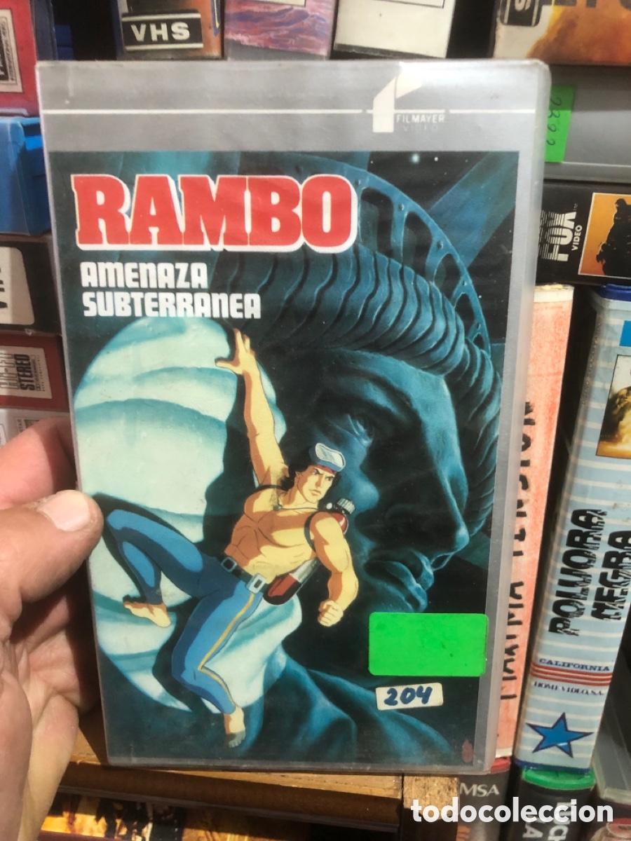 Cine: VHS V&Iacute;DEO CLUB RAMBO AMENAZA SUBTERR&Aacute;NEA