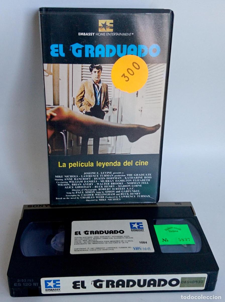Cine: EL GRADUADO DE DUSTIN HOFFMAN DE IVS Y EMBASSY HOME ENTERTAINMENT EN VHS