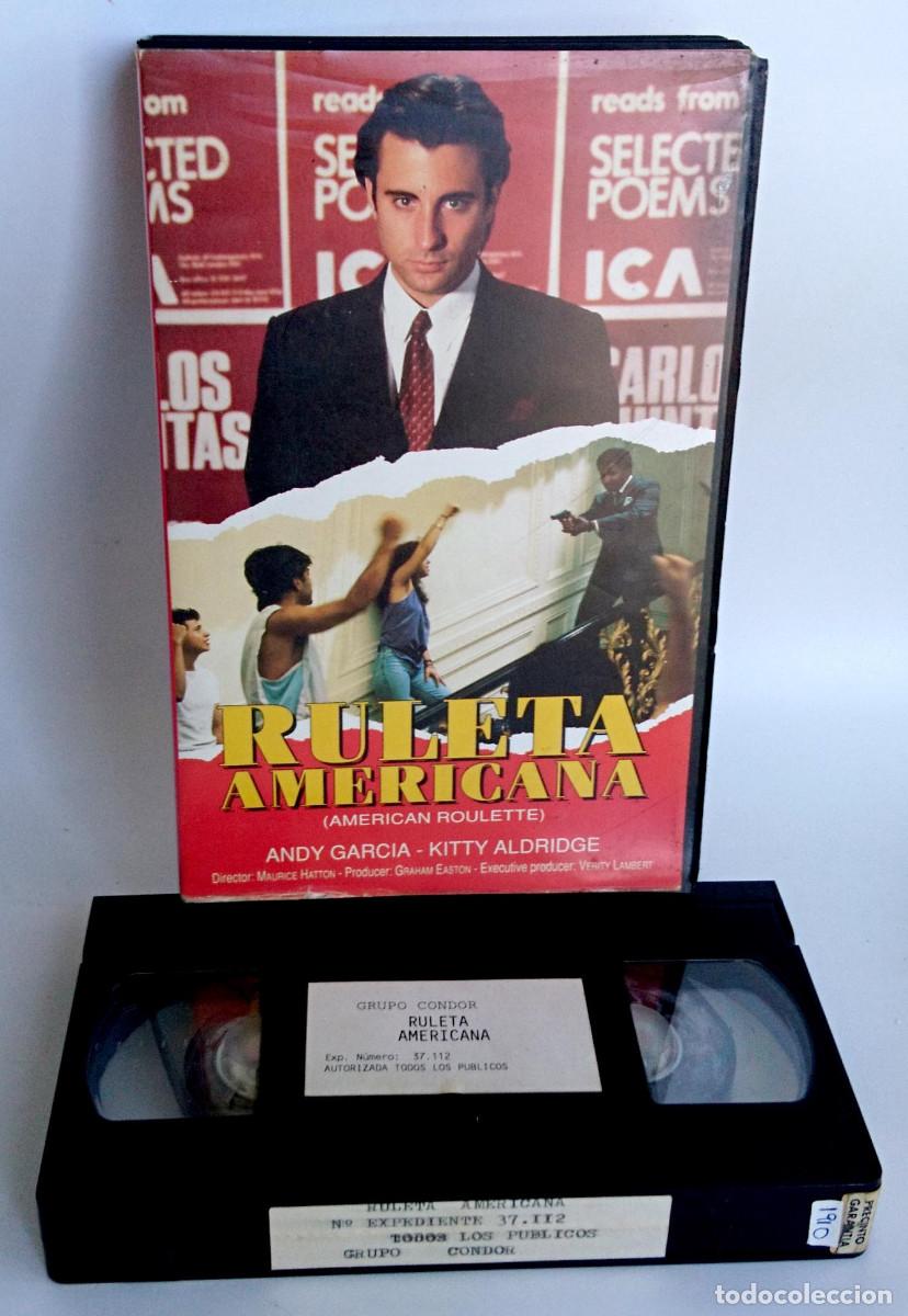 Cine: RULETA AMERICANA AMERICAN ROULETTE DE ANDY GARCIA Y KITTY ALDRIDGE EN VHS CAJA GRANDE