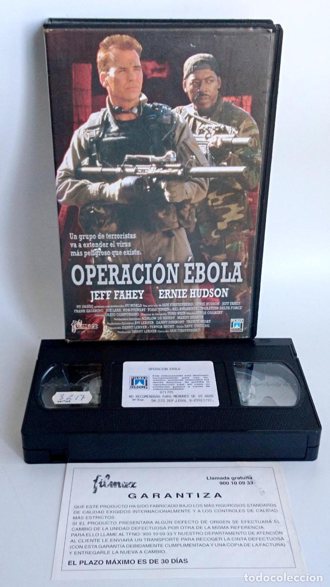 Cine: OPERACION EBOLA DE JEFF FAHEY Y ERNIE HUDSON EN VHS CAJA GRANDE