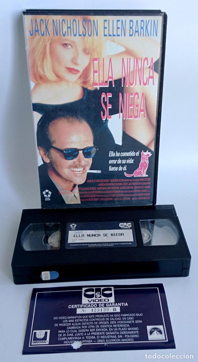 Cine: ELLA NUNCA SE NIEGA DE JACK NICHOLSON Y ELLEN BARKIN EN VHS CAJA GRANDE
