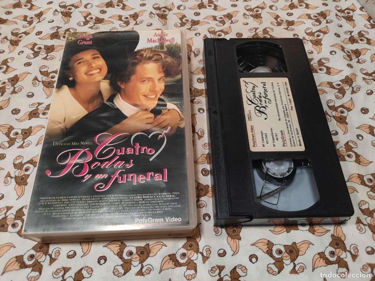 Cine: PELICULA EN VHS CUATRO BODAS Y UN FUNERAL
