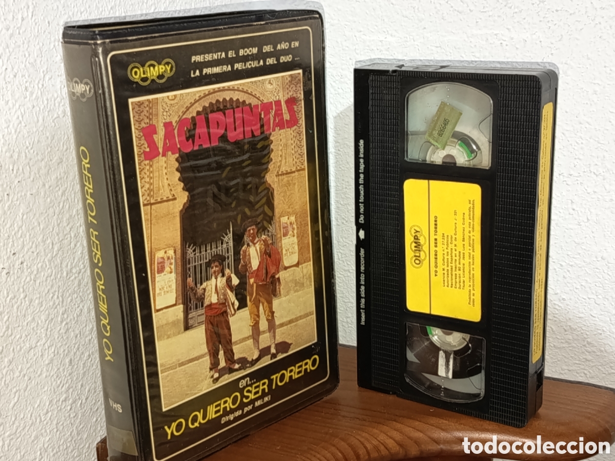 Cine: Yo quiero ser torero duo sacapuntas. Pel&iacute;cula VHS