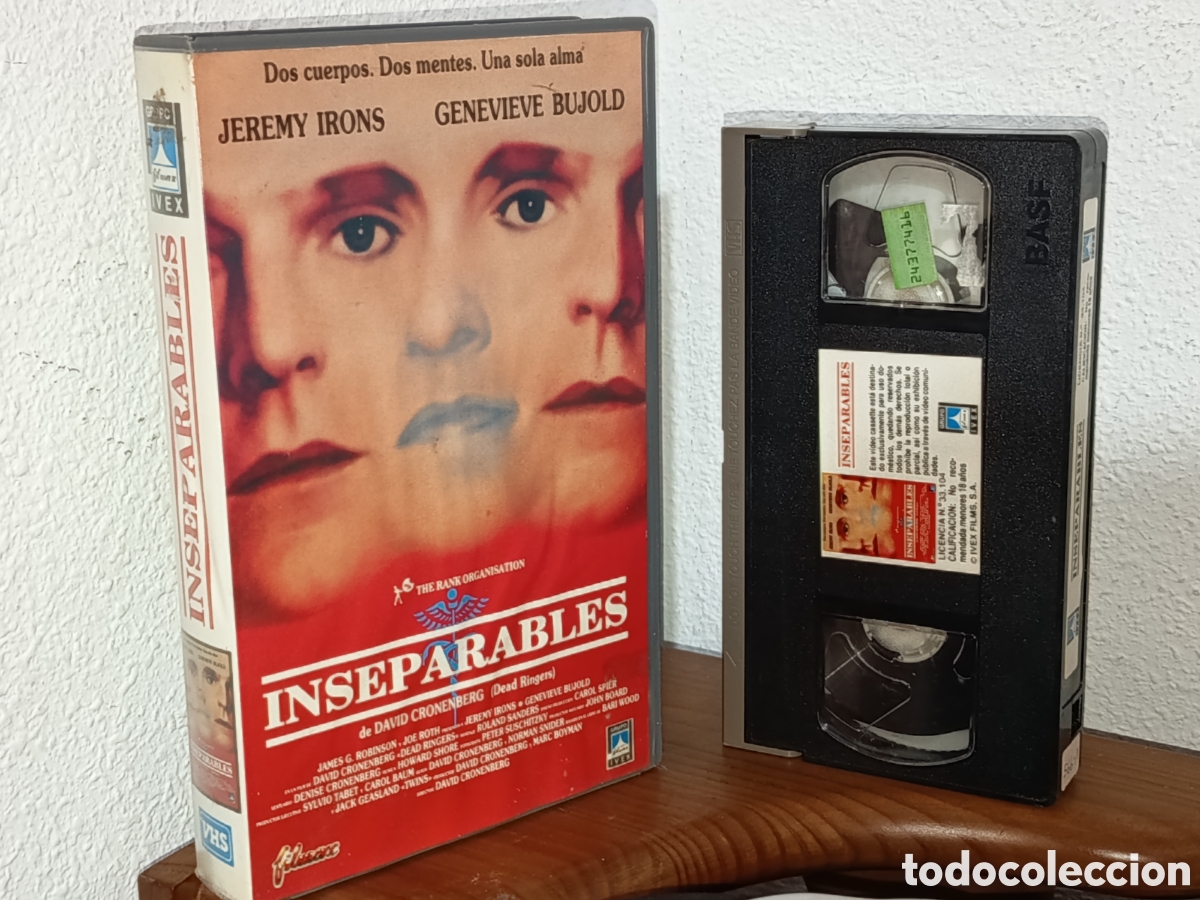Cine: Inseparables. David Cronenberg. Pel&iacute;cula VHS - Foto 1
