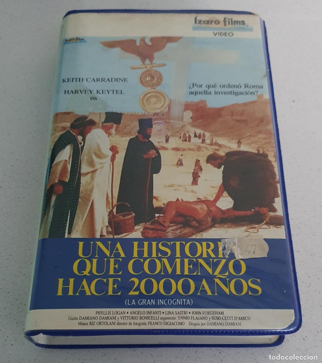 Cine: Pel&iacute;cula Vhs Una Historia que comenz&oacute; hace 2000 a&ntilde;os. Izaro Films V&iacute;deo 1987. Videoclub alquiler.