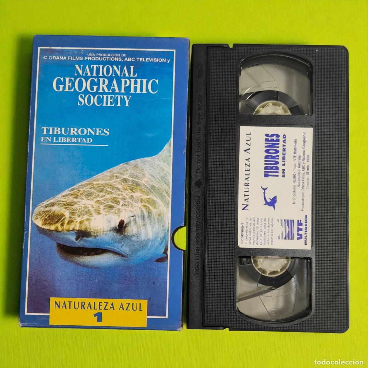 Cine: VHS Tiburones En Libertad &ndash; National Geographic Naturaleza Azul