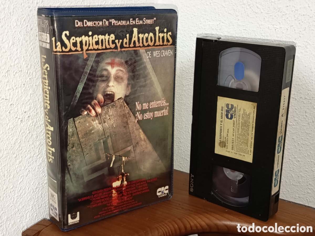 Cine: La serpiente y el arco&iacute;ris. Wes Craven. Pel&iacute;cula VHS