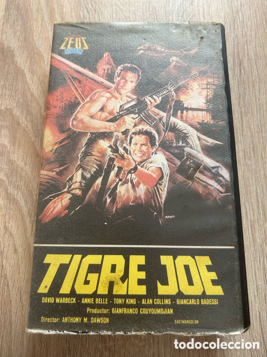Cine: Tigre Joe (1982) - Antonio Margheriti David Warbeck Annie Belle Tony King VHS