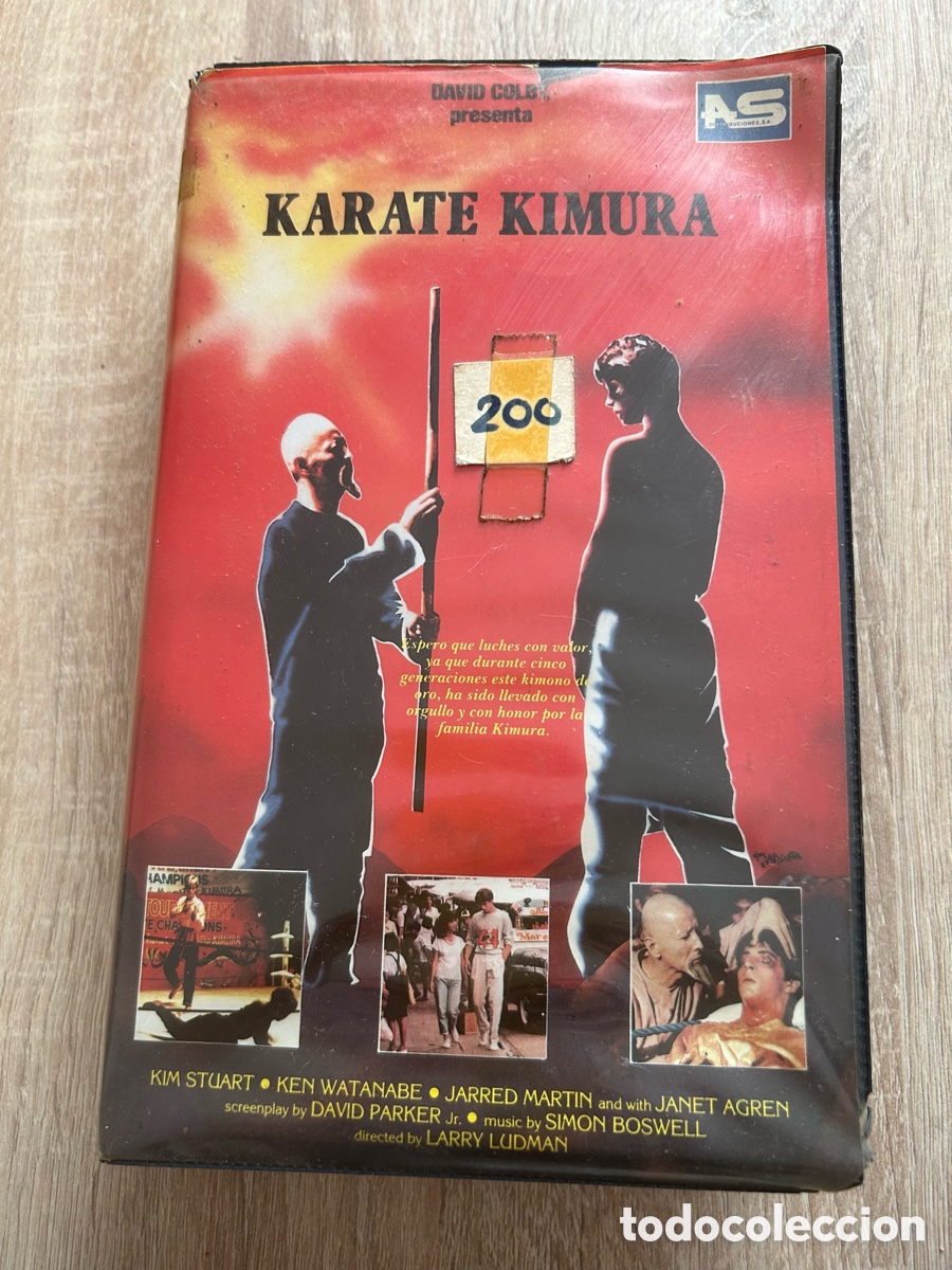 Cine: VHS de la pel&iacute;cula de culto de artes marciales Karate Kimura de 1987