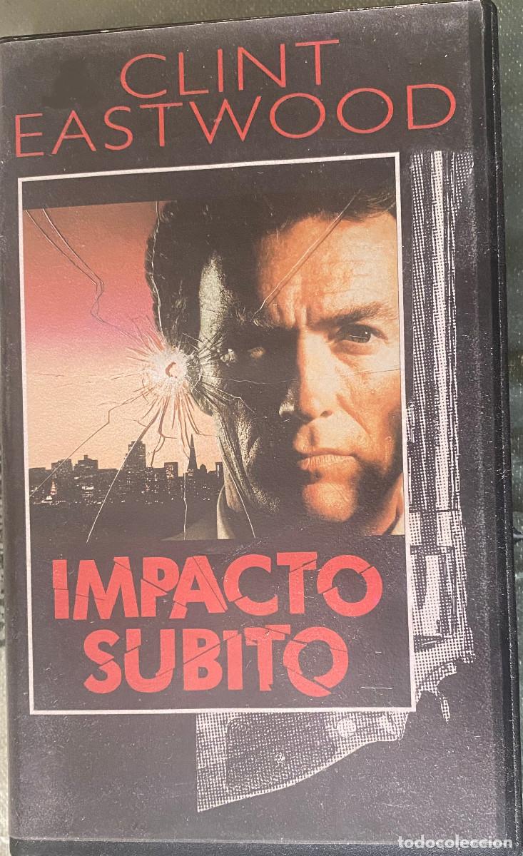 Cine: 'Impacto s&uacute;bito' con Clint Eastwood. Thriller / Acci&oacute;n. VHS original. Edici&oacute;n de 1997. Buen estado.