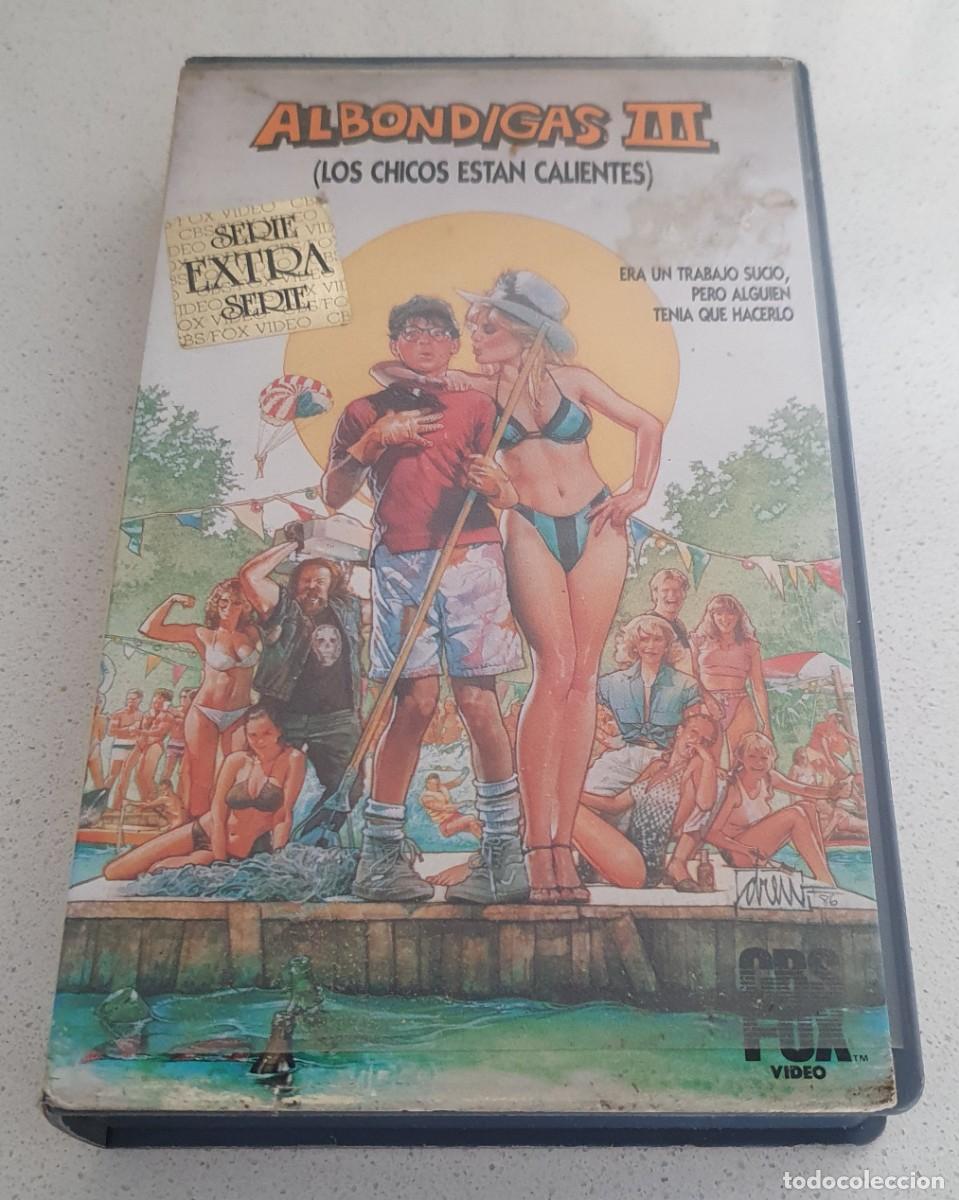 Cine: Pel&iacute;cula Vhs Albondigas III. Patrick Dempsey, Shannon Tweed. Cbs Fox Video 1988. Videoclub alquiler.
