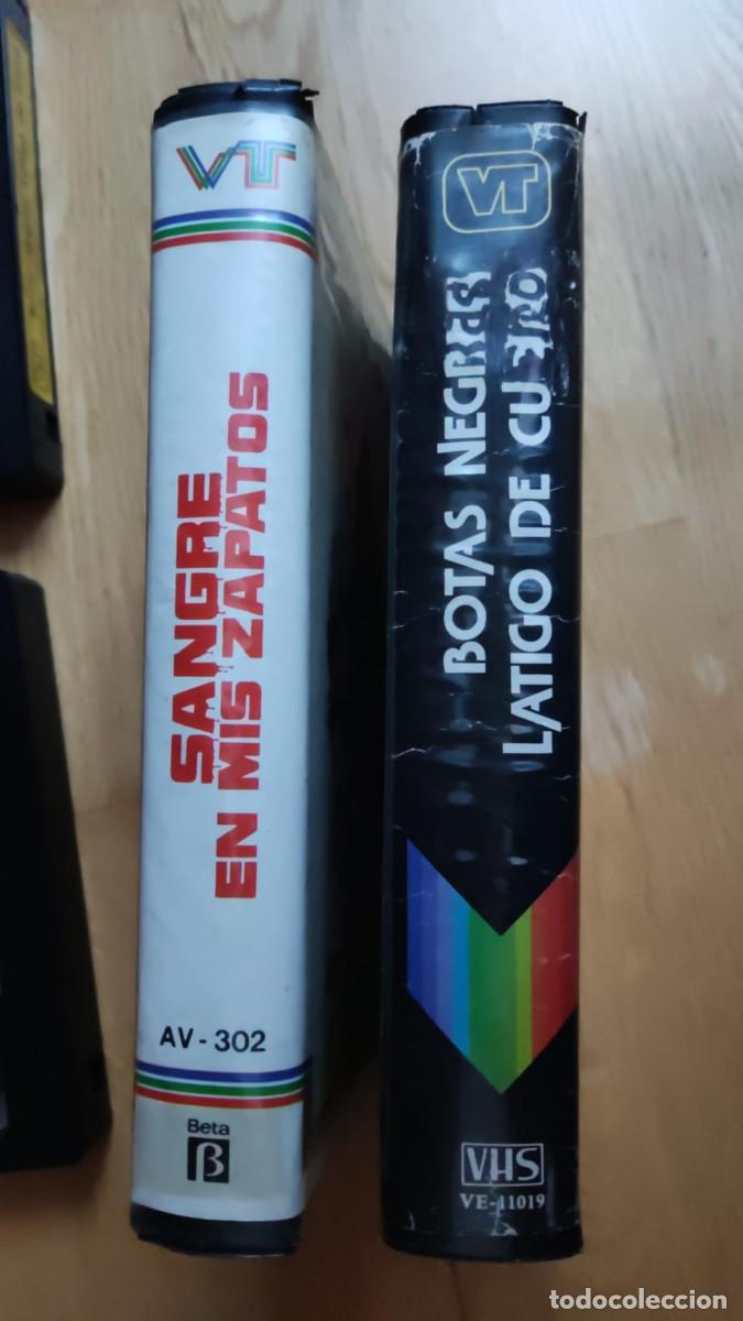 Cine: LOTE-BOTAS NEGRAS LATIGO DE CUERO+SANGRE EN MIS ZAPATOS JESS FRANCO VHS