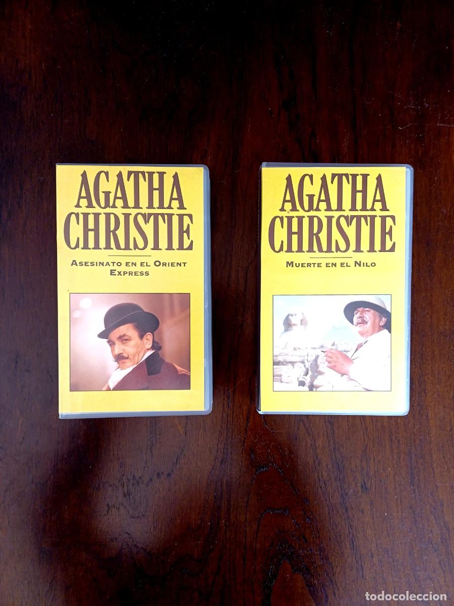 Cine: Lote 2 VHS - AGATHA CHRISTIE - POIROT - Asesinato Orient Express y Muerte en el Nilo