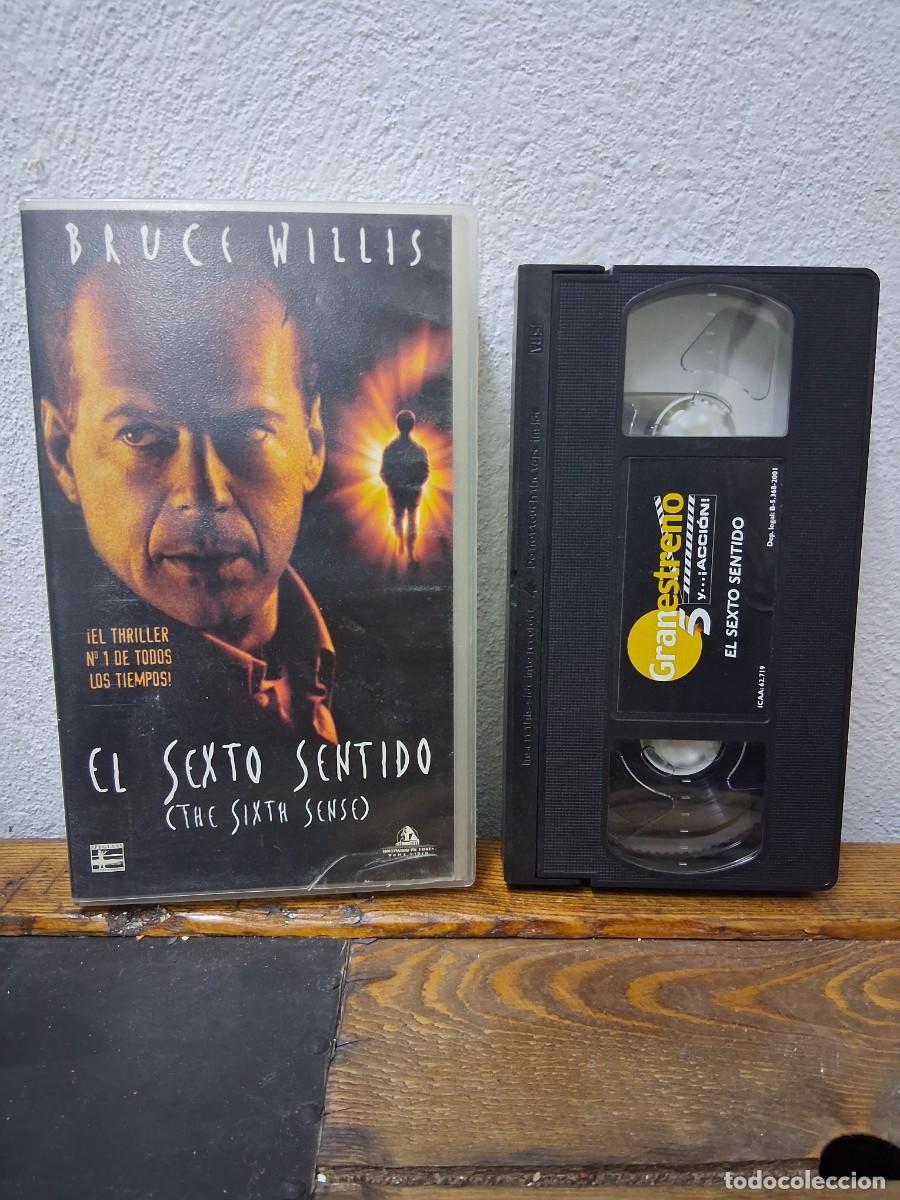 Cine: Cinta de vidio pel&iacute;cula VHS El sexto sentido Bruce Willis