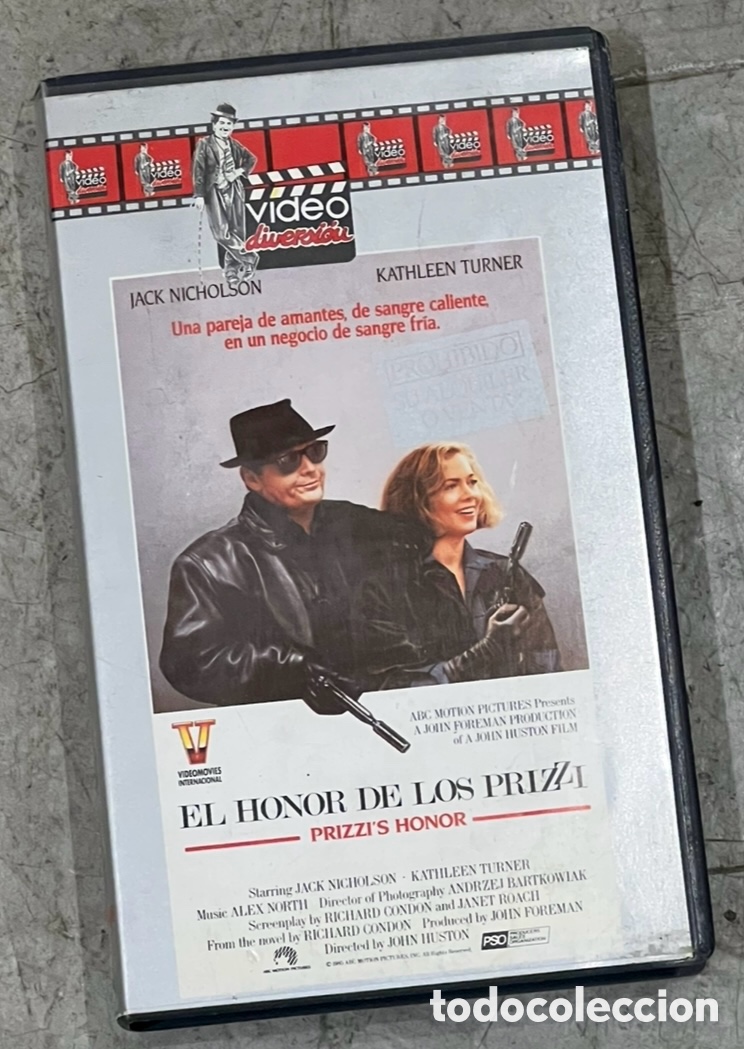 Cine: Pelicula. &ldquo;El honor de los Prizzi&rdquo;. John Huston. 1985. Motion Pictures.
