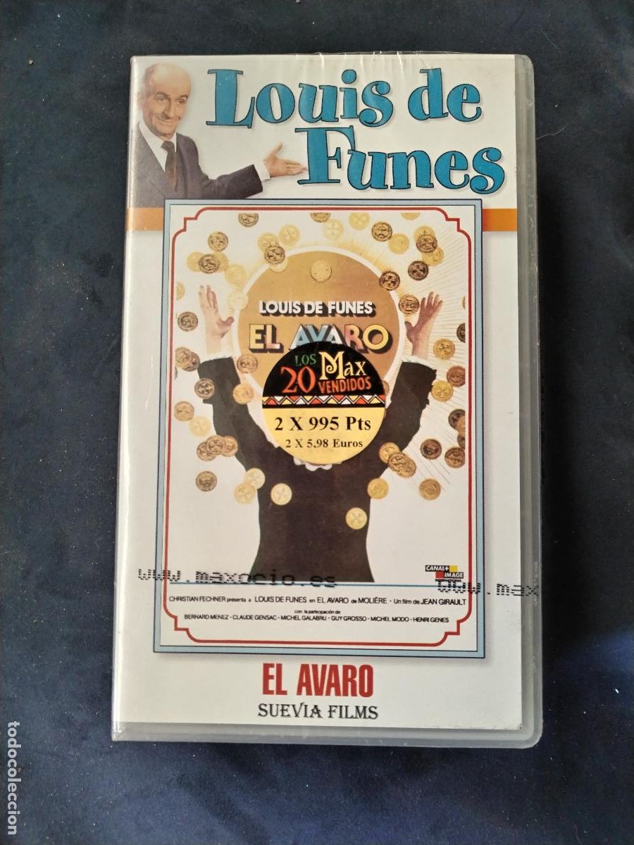 Cine: vhs el avaro, louis de funes - c190