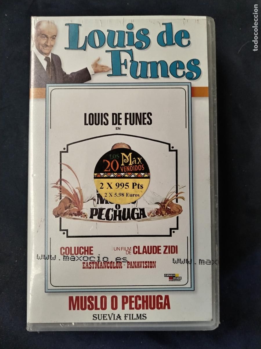 Cine: vhs muslo o pechuga, louis de funes - c190